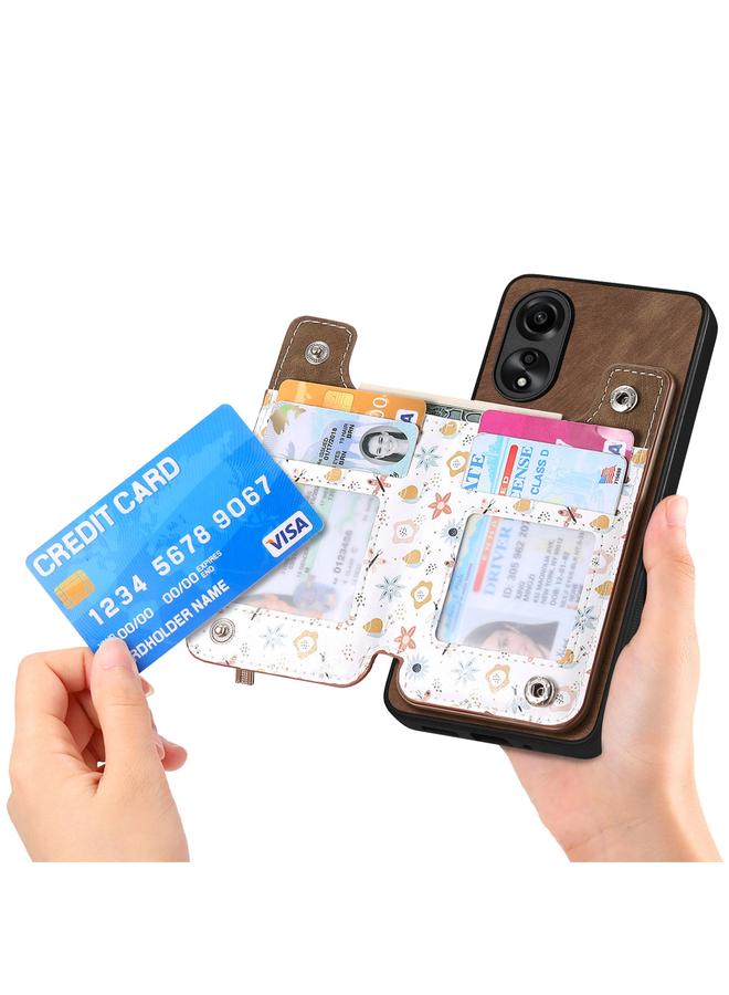 اس-توب جراب خلفي لهاتف OPPO A72 5G بتصميم كلاسيكي مع سحاب ومحفظة - Image 4