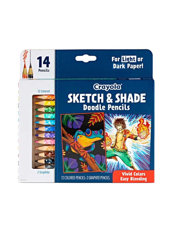 Crayola Sketch and Shade Doodle Pencils, 14 count - Image 2