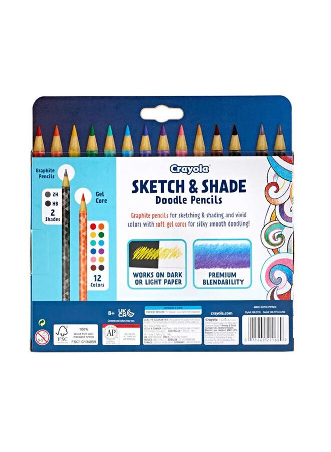 Crayola Sketch and Shade Doodle Pencils, 14 count - Image 3