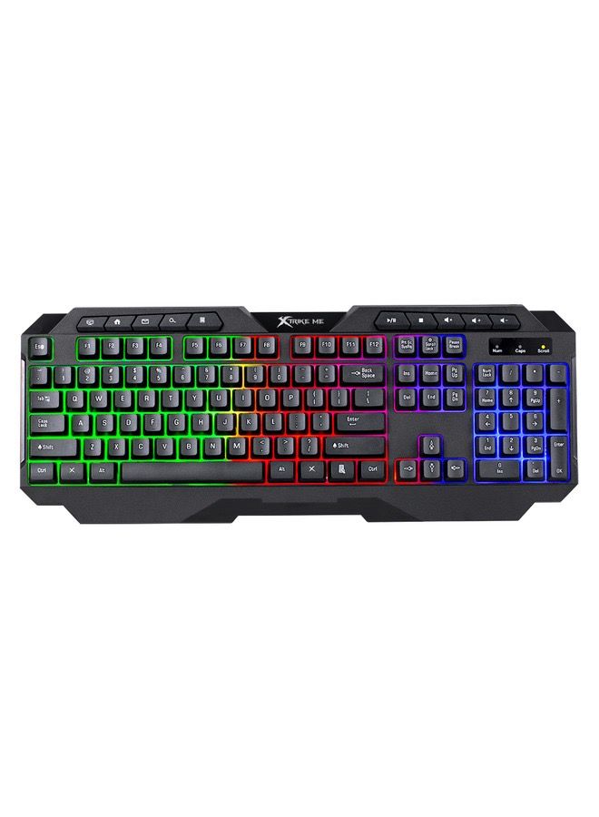XTRIKE ME Gaming Bundle 4i n 1 Multimedia Wired Keyboard With 7 Color Backlit wired mouse With Wired Headset With  Suitable Durable Mousepad - Image 2