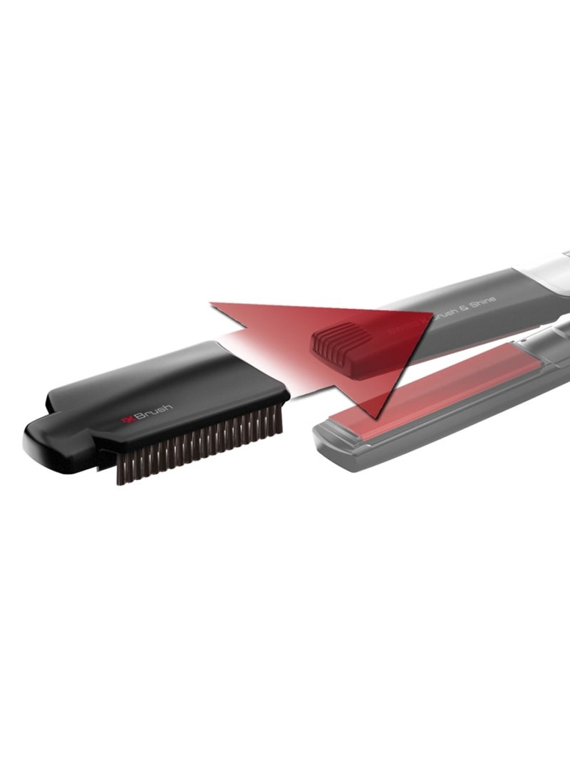 Valera Hair Straightener - SWISS'X  SUPER Brush And Shine, Ions generator, 5X  Ceramic with Tourmaline, ultra-fast heat up Max 230 degree, Cool tips, Color care. Ionic care - 100.20/IS - Image 2