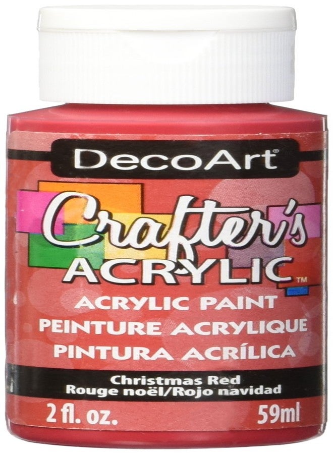 DecoArt Crafter's Acrylic Paint, 2-Ounce, Christmas Red