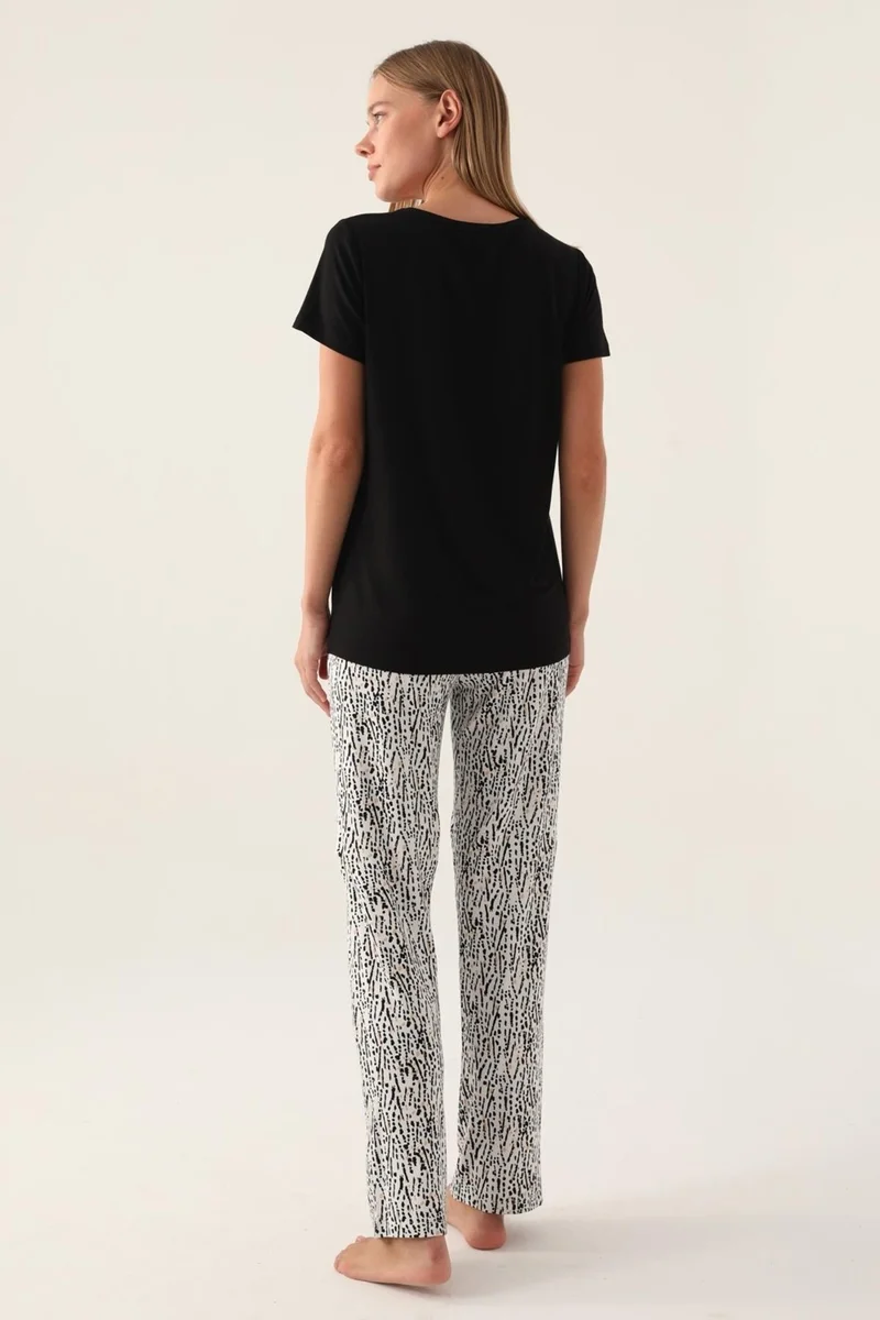 Arnetta Women's Printed Pocket Pajama Set, Cotton