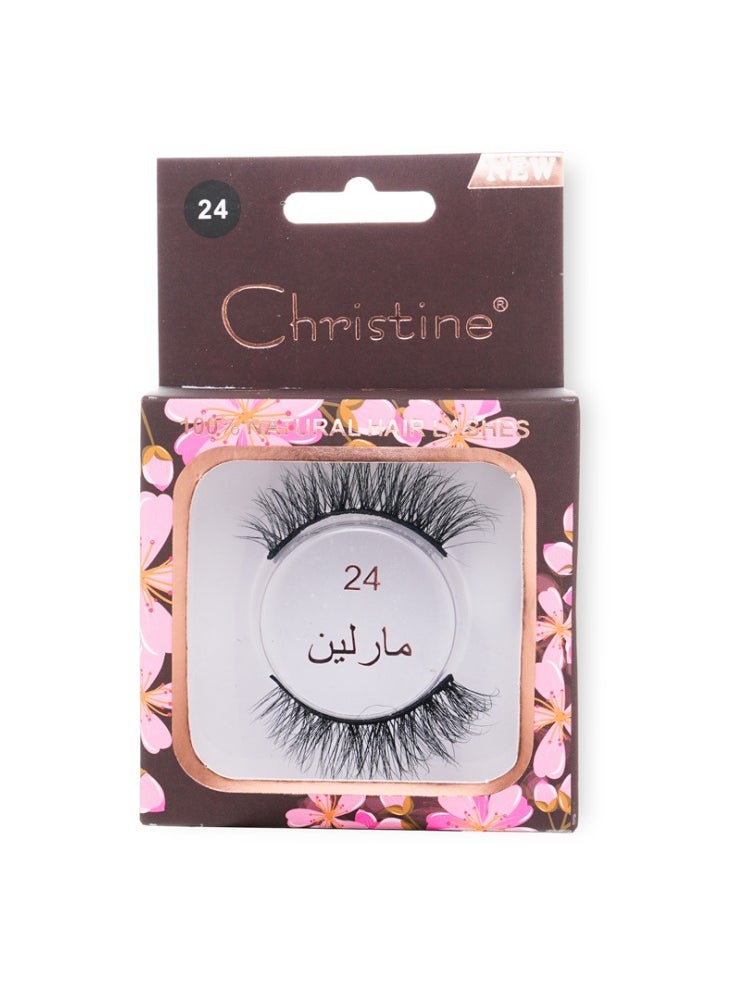 كريستين - رموش شعر طبيعية 24 - Image 1