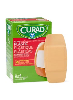 CURAD CURAD Plastic Adhesive Bandage 2" x 4", Not Made from Natural Rubber Latex, Each 