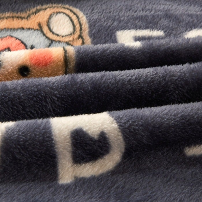 Flannel Blanket, Cloud Mink Velvet Blanket, Coral Velvet Quilt, Double-Sided Fleece-Lined Winter Bedspread, Ultra-Soft - Image 5