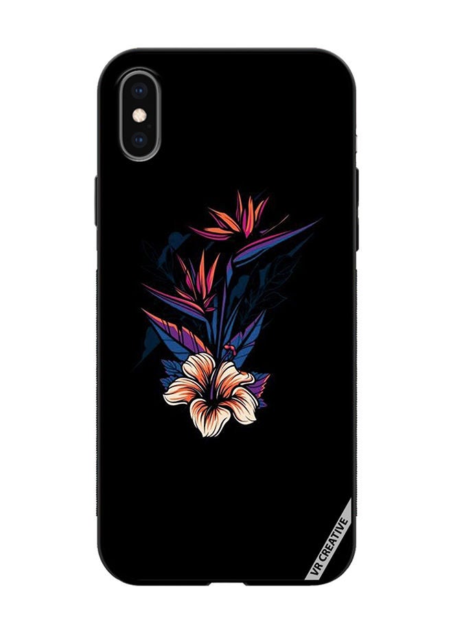 VR CREATIVE Protective Case Cover For Apple iPhone X/XS Flower Design Multicolour - Image 1