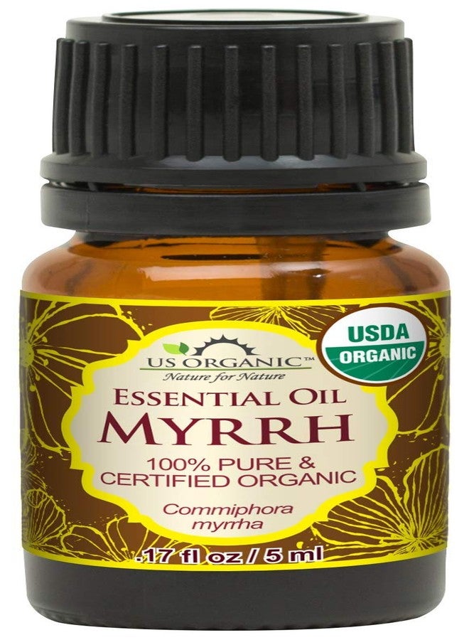 US Organic 100% Genuine Myrrh Essential Oil - Sourced from The Horn of Africa, USDA Certified Organic, Extracted by Hydro-Distillation (Myrrh, 5 ml) - Image 1