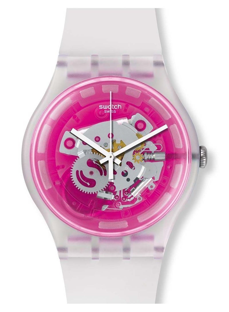 Swatch Women Pinkmazing Quartz Movement Water Resistant Wrist Watch - 36 Mm - Image 1