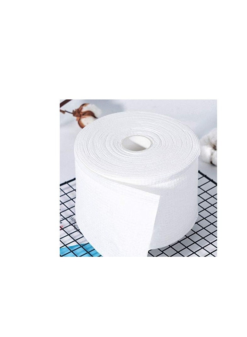 KASTWAVE منشفة وجه disposable للاستخدام الجاف والرطب، 100% قطن، مناشف تنظيف الوجه سميكة للغاية، مناديل جافة متعددة الاستخدامات لإزالة المكياج، حساسة | العناية ببشرة الأطفال - Image 3