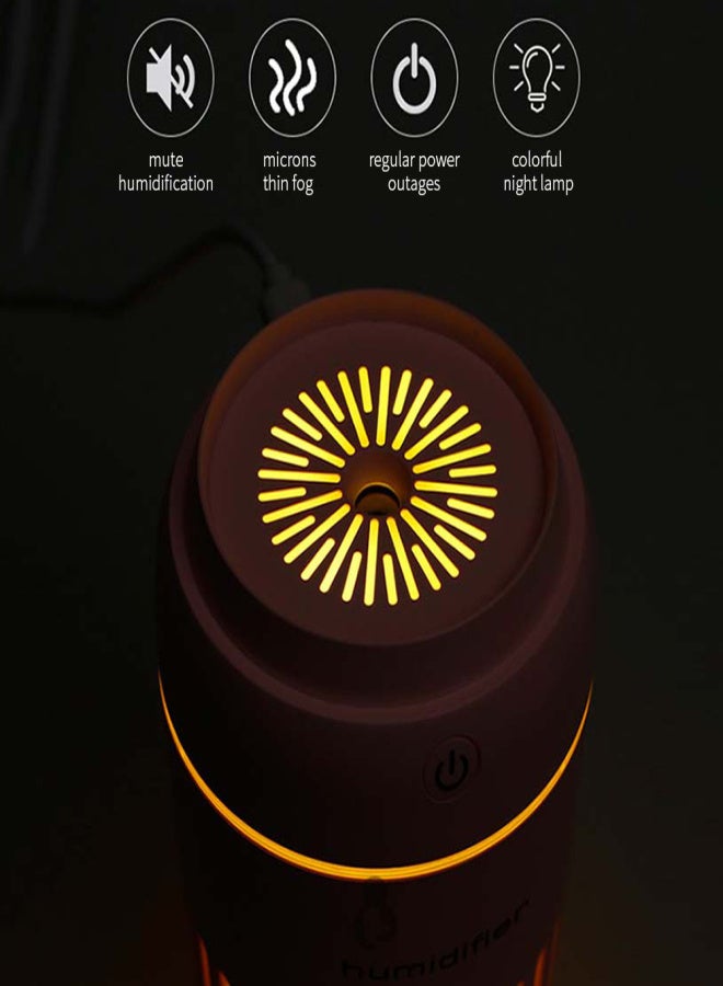 WOPOW HM03 Time-Cup Air Humidifier Pure Moist Portable Home Air Atomizer Night Light Office Desktop Car Humidifier Blue - Image 4