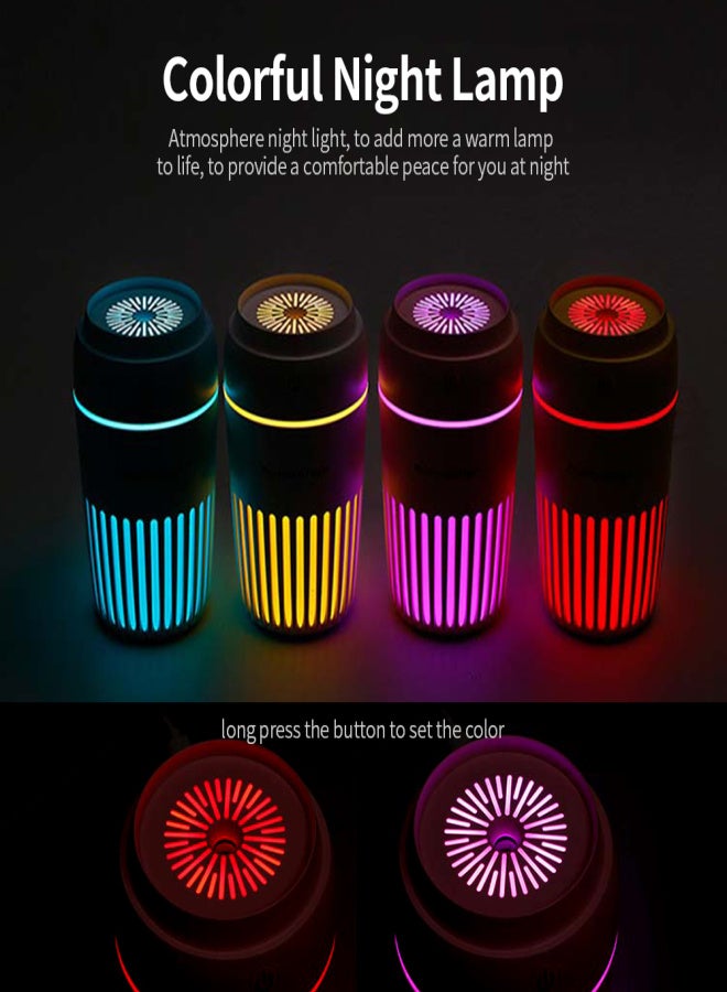 WOPOW HM03 Time-Cup Air Humidifier Pure Moist Portable Home Air Atomizer Night Light Office Desktop Car Humidifier Blue - Image 5