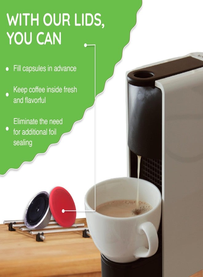 My-Cap Reusable Coffee Capsule Caps & Lid Set - Compatible with Nespresso Vertuo Pods - Reusable, Food Grade & BPA Free Coffee Pod Cap & Lid - Reuse & Reseal your Nespresso Vertuo Capsules - Image 5