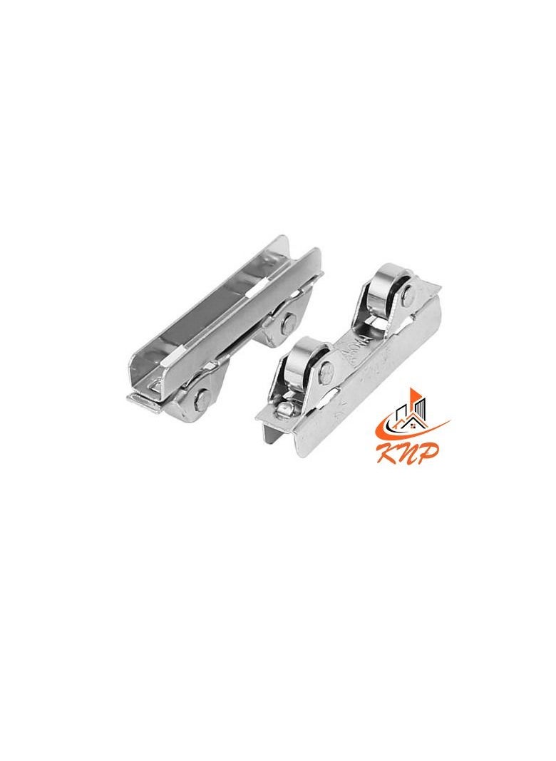 KNP 6mm Glass Sliding Door Double Wheel - 2pcs  - Image 1
