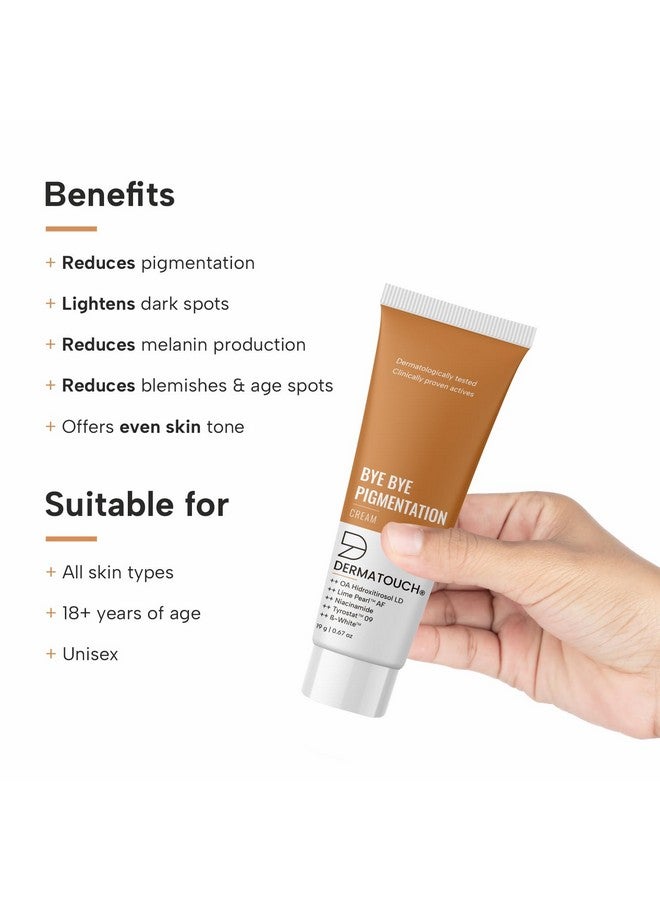 ديرماتوتش باي باي كريم التصبغات || كريم مضاد للتصبغ للنساء/الرجال مع النياسيناميد الأبيض والليمون اللؤلؤي Oa Hidroxitirosol Ld & Tyrostat 19G - Image 2