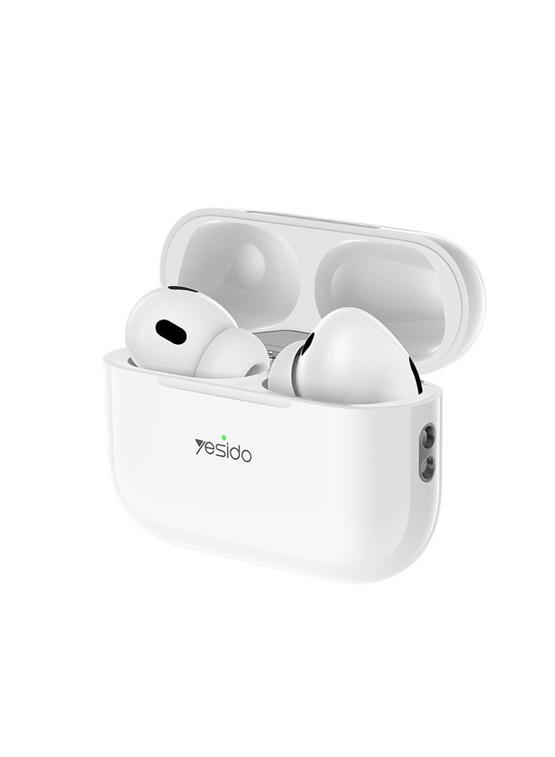 Yesido JB23 Lightning Wireless Charging Bluetooth V5.3 JL6973 Reduced Version TWS Earphone - White - Image 1