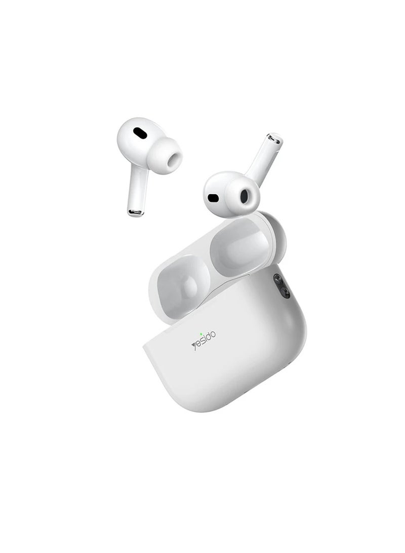 Yesido JB23 Lightning Wireless Charging Bluetooth V5.3 JL6973 Reduced Version TWS Earphone - White - Image 3