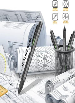 Oasisgalore 9 in 1 Multitool Pen Black Precision Writing, Screwdriver, Ruler, Level,LED flashlight Gifts for Men and Boyfriend  - Image 3