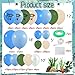 KDPATFAV 168 PCS Gone Fishing Balloon Garland arch kit Fishing theme Birthday balloons in Blue Green White Balloons for Under the Sea OFishally One Birthday retirement Party Decorations - Image 4