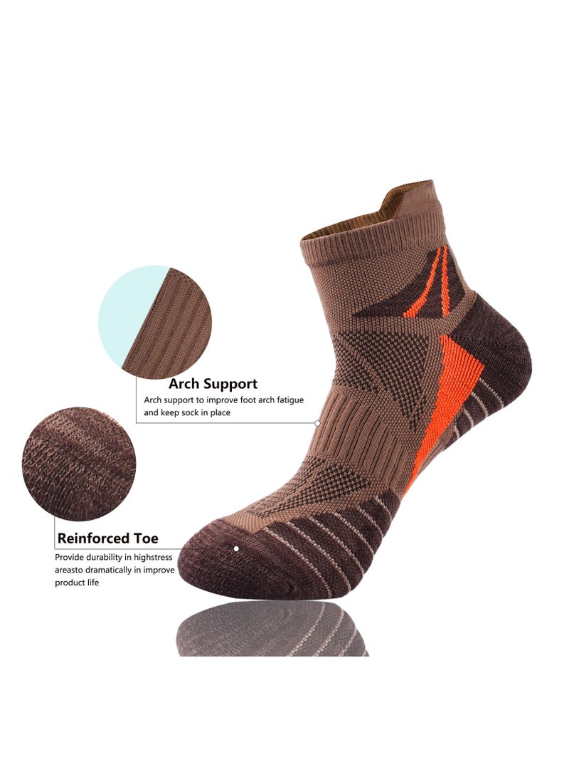 KASTWAVE Mens Low Cut Ankle Athletic Socks Cotton Mesh Cushioned Running Ventilation Sports Tab Socks(6 Pairs) - Image 3