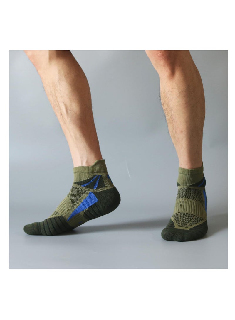 KASTWAVE Mens Low Cut Ankle Athletic Socks Cotton Mesh Cushioned Running Ventilation Sports Tab Socks(6 Pairs) - Image 5