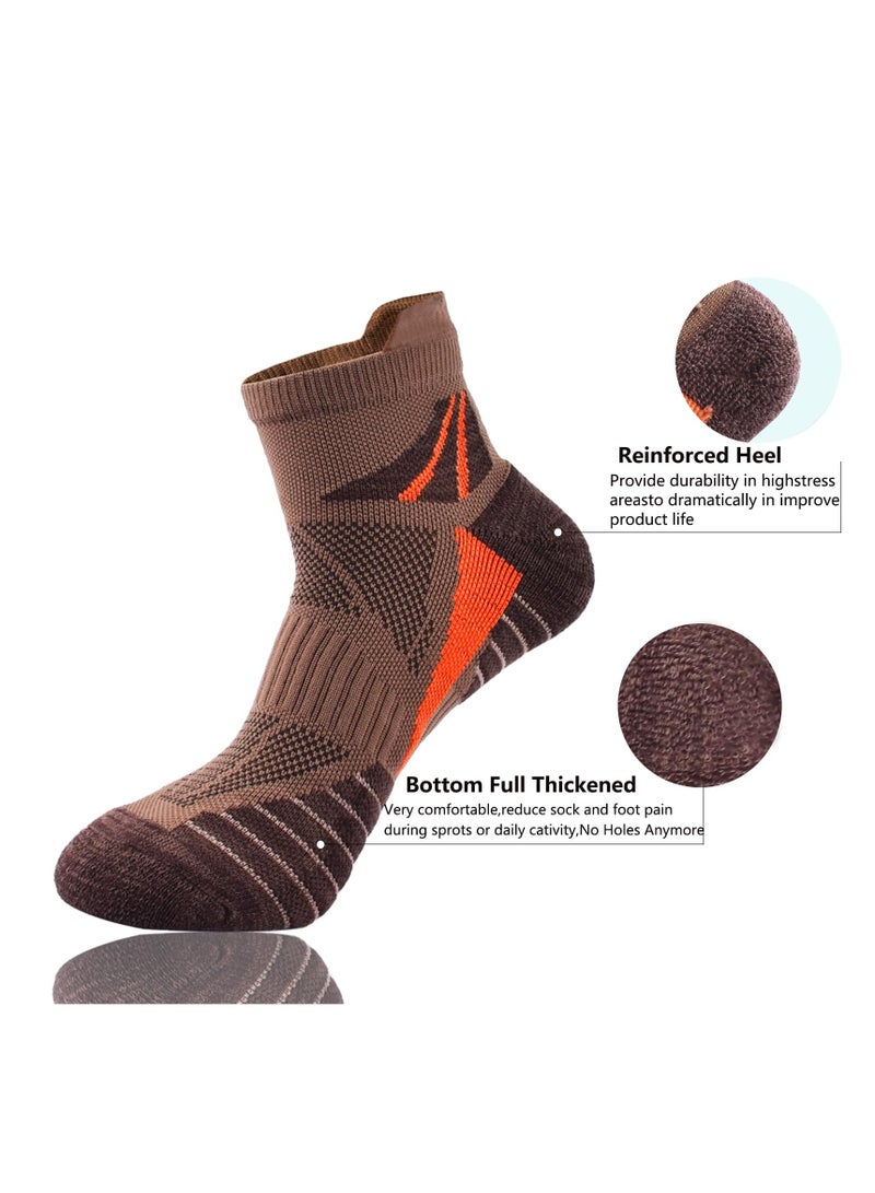 KASTWAVE Mens Low Cut Ankle Athletic Socks Cotton Mesh Cushioned Running Ventilation Sports Tab Socks(6 Pairs) - Image 4