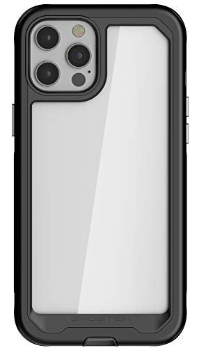 Ghostek Atomic Slim Designed for iPhone 12 Mini Case with Protective Aluminum Bumper Made of Super Strong Lightweight Military Grade Alloy Cases for iPhone 12 Mini 5G (5.4 Inch) (Black) - Image 1