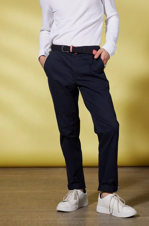 Vicomte A. Lorenzo Dark Navy Chino Trousers