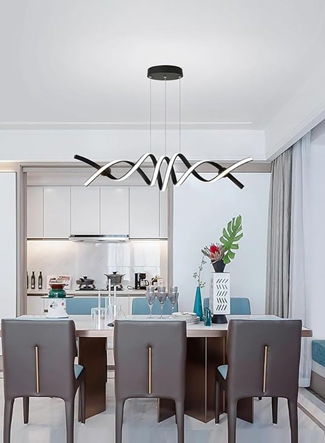 إرنيا وتطبق وحدة التحكم عن بعد في ثريات LED القابلة للتعديل 38W على صقل الرمال السوداء في مكتب المطبخ في المطعم - Image 1