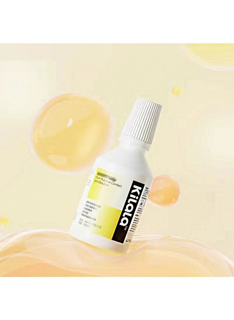 Kilala - Multi-purpose solution for soft contact lenses, color contact lens care solution, contact lens care solution to sterilize, clean and deproteinize (100ml) - Image 1