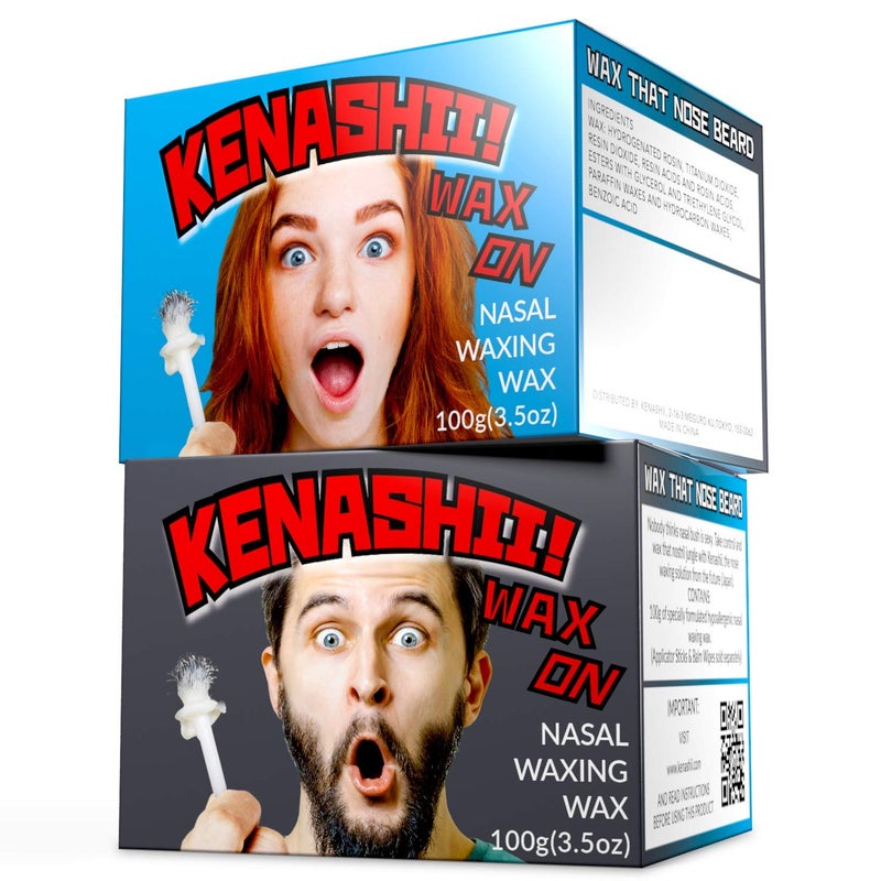 KENASHII شمع إزالة شعر الأنف من كيناشي، 100 جرام / 3.5 أونصة من الشمع غير المسبب للحساسية لإزالة شعر الأنف، مصمم خصيصًا لعدم التصلب أو الانكسار في أنفك، المناديل وأدوات التطبيق تباع بشكل منفصل - Image 5
