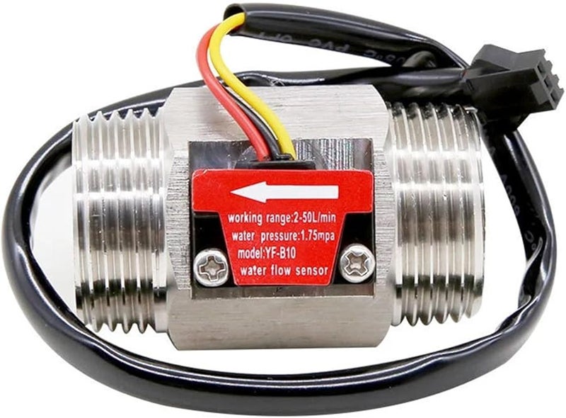 1 1 4 بوصة مستشعر تدفق المياه DC 5 18V مفتاح تحكم سائل من الفولاذ المقاوم للصدأ - Image 4