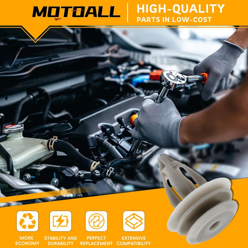 MOTOALL Door Panel Clips Fit for BMW E46 E90 E91 E36 E92 E93 E60 E63 E64 Pack of 50 - Image 2