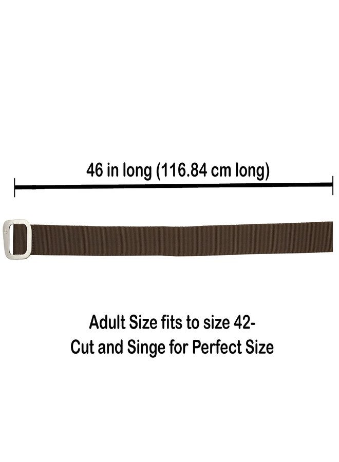 Thomas Bates Defender Aluminum Slide Web Belt (Brown) - Image 4