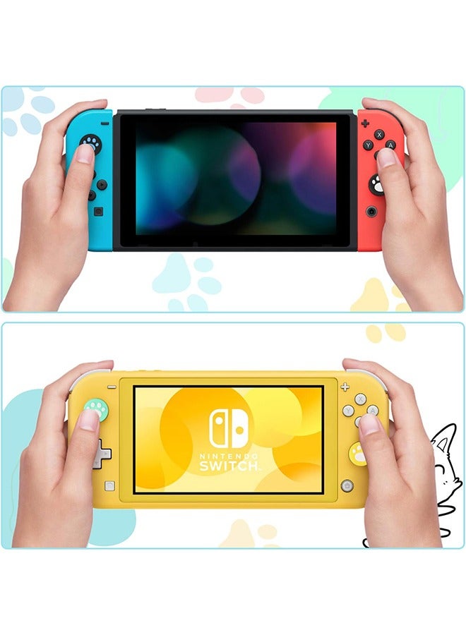 28 Pieces Replacement Cute Cat Claw Design Thumb Grip Caps Thumb Grips Analog Stick Cover Joystick Cap Soft Silicone Cover Compatible with Nintendo Switch, Switch Lite and Joy Con Controller - Image 3