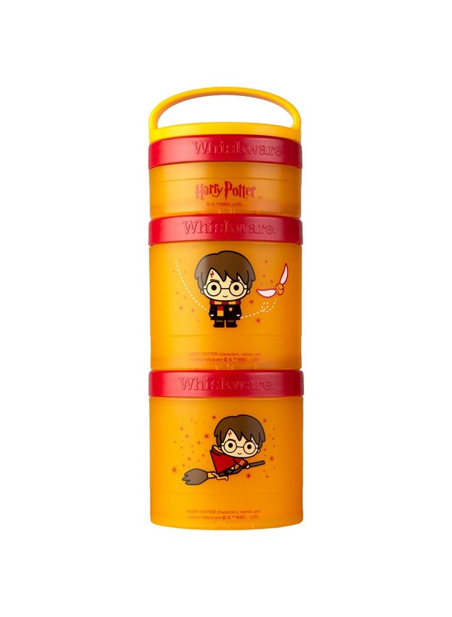 Whiskware Harry Potter Stackable Snack Containers For Kids And Toddlers 3 Stackable Snack Cups For School And Travel Harry Potter - Image 1