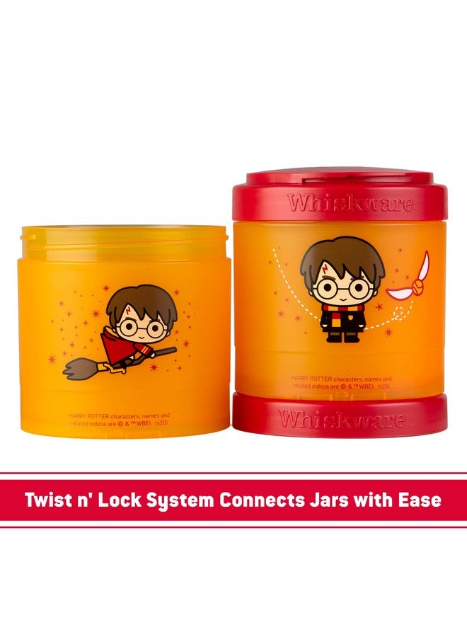 Whiskware Harry Potter Stackable Snack Containers For Kids And Toddlers 3 Stackable Snack Cups For School And Travel Harry Potter - Image 2