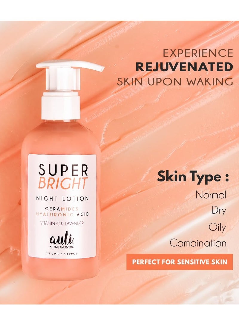 AULI LIFESTYLE Auli Vitamin C and Ceramides Night Lotion for All Skin Types 210GM - Image 4