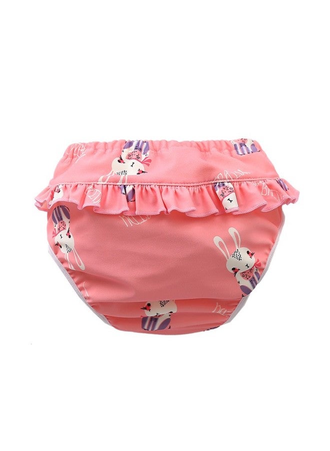 Children's Swimming Trunks Girls' Baby Waterproof Leak-proof Swimsuit Baby's Cute Lace Girls' Swimming Trunks