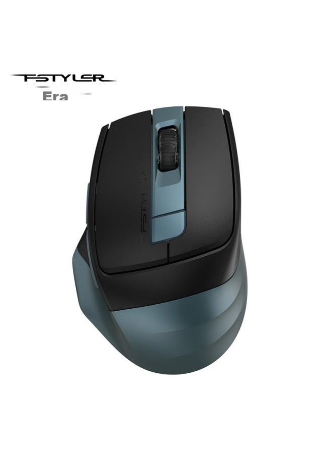 A4tech Fb35cs Fei Shidai Wireless Bluetooth Mouse, Quiet Rechargeable Model, For Ipad, Apple Mac, Laptop, Office Use, Jade Green