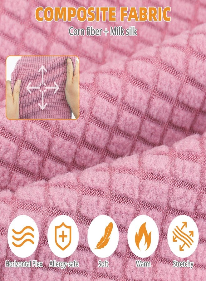 كولتيل كنزة كولتايل للقطط من سلالة سفينكس - كنزات صوفية ناعمة للقطط فقط، ملابس حيوانات أليفة مرنة بأكمام، ملابس شتوية سميكة ودافئة للقطط عديمة الشعر، بيجامات للجراء الصغيرة، وردي متوسط - Image 3