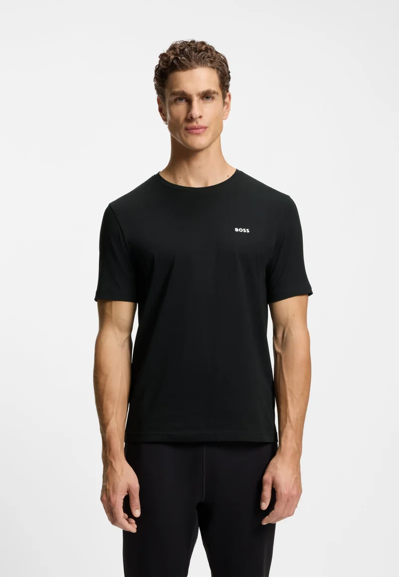 بوس عبوتان من تيشيرتات قطنية مطاطية بقصة عادية