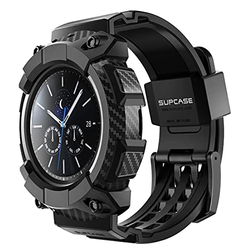 SUPCASE for Samsung Galaxy Watch 3 45mm Band with Case (Unicorn Beetle Pro), [Military-Grade Drop Protection] Rugged Men Cover with Adjustable Strap Band for Samsung Galaxy Watch 3 45mm, Black - Image 1