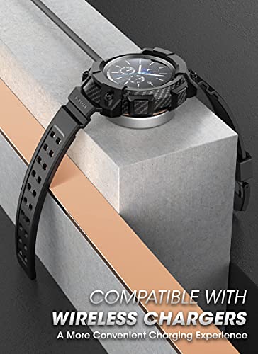SUPCASE for Samsung Galaxy Watch 3 45mm Band with Case (Unicorn Beetle Pro), [Military-Grade Drop Protection] Rugged Men Cover with Adjustable Strap Band for Samsung Galaxy Watch 3 45mm, Black - Image 4