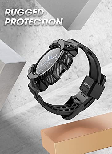 SUPCASE for Samsung Galaxy Watch 3 45mm Band with Case (Unicorn Beetle Pro), [Military-Grade Drop Protection] Rugged Men Cover with Adjustable Strap Band for Samsung Galaxy Watch 3 45mm, Black - Image 3