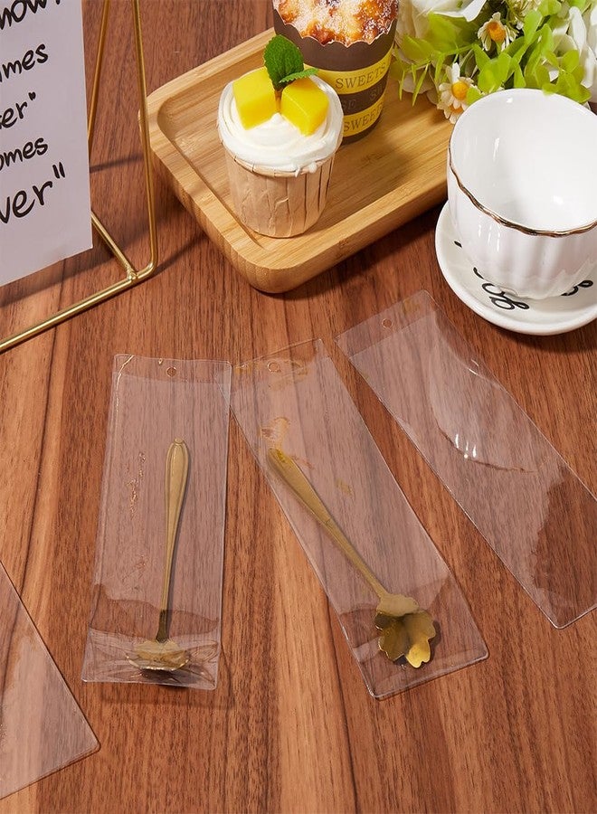 SOFPLATE 10Pcs 6.7 x 2.3In Clear Bookmark Sleeves Bulk Book Markers Sleeves Blank Plastic Packaging Tag Bags Photo Booth Frames Holder Cover with Hole for Protecting Label Wedding Party Favor Decor - Image 4