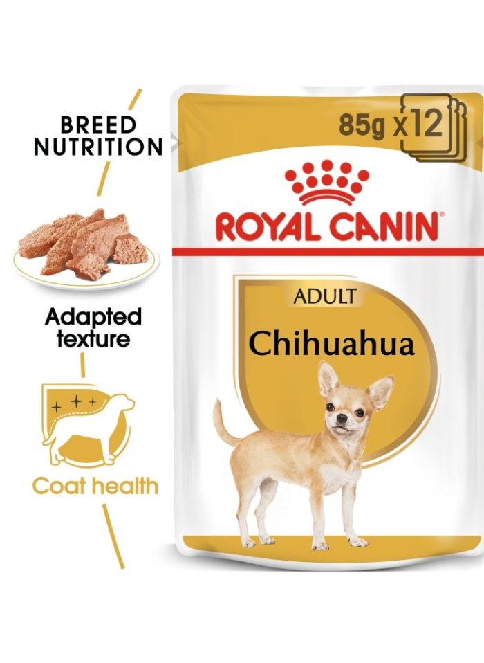 ROYAL CANIN Breed Health Nutrition Chihuahua Adult (WET FOOD - Pouches) 12 x 85g - Image 1