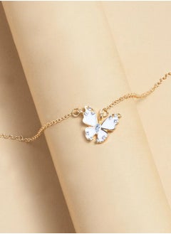 Unique golden gynecological chain with butterfly necklace