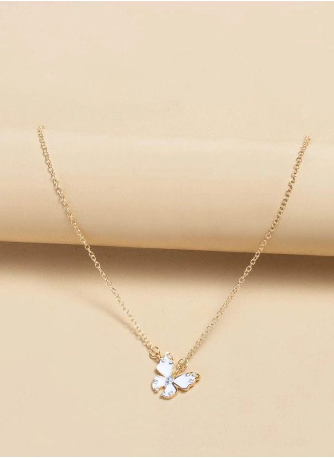 Generic - Unique golden gynecological chain with butterfly necklace - Image 1