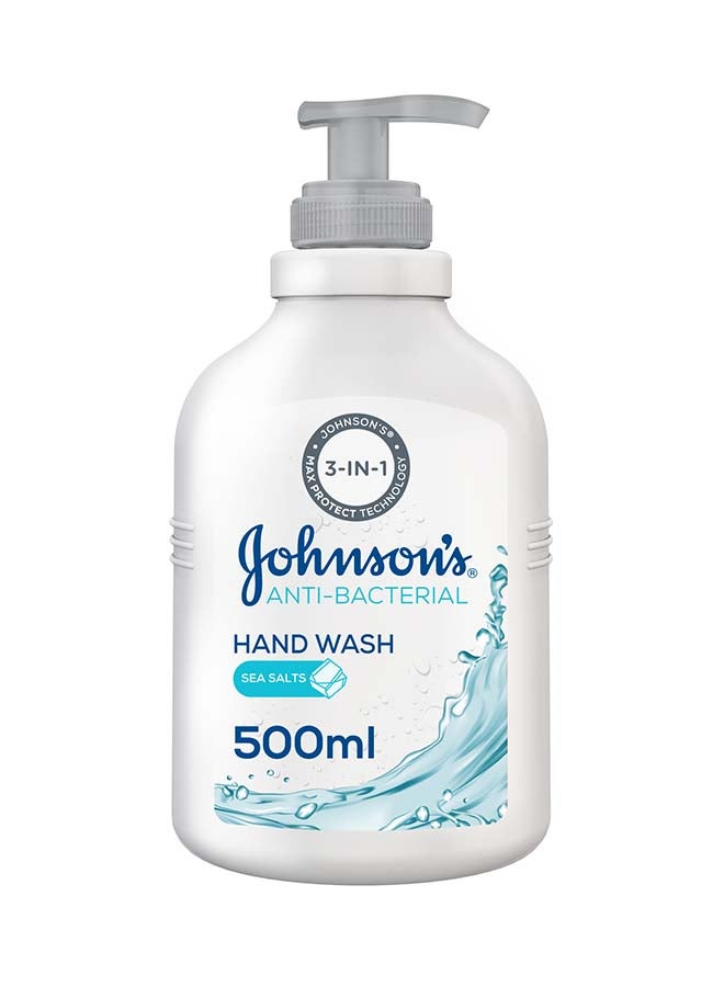 Johnson's Hand Wash, Anti-Bacterial, Sea Salts, Multicolour 500ml